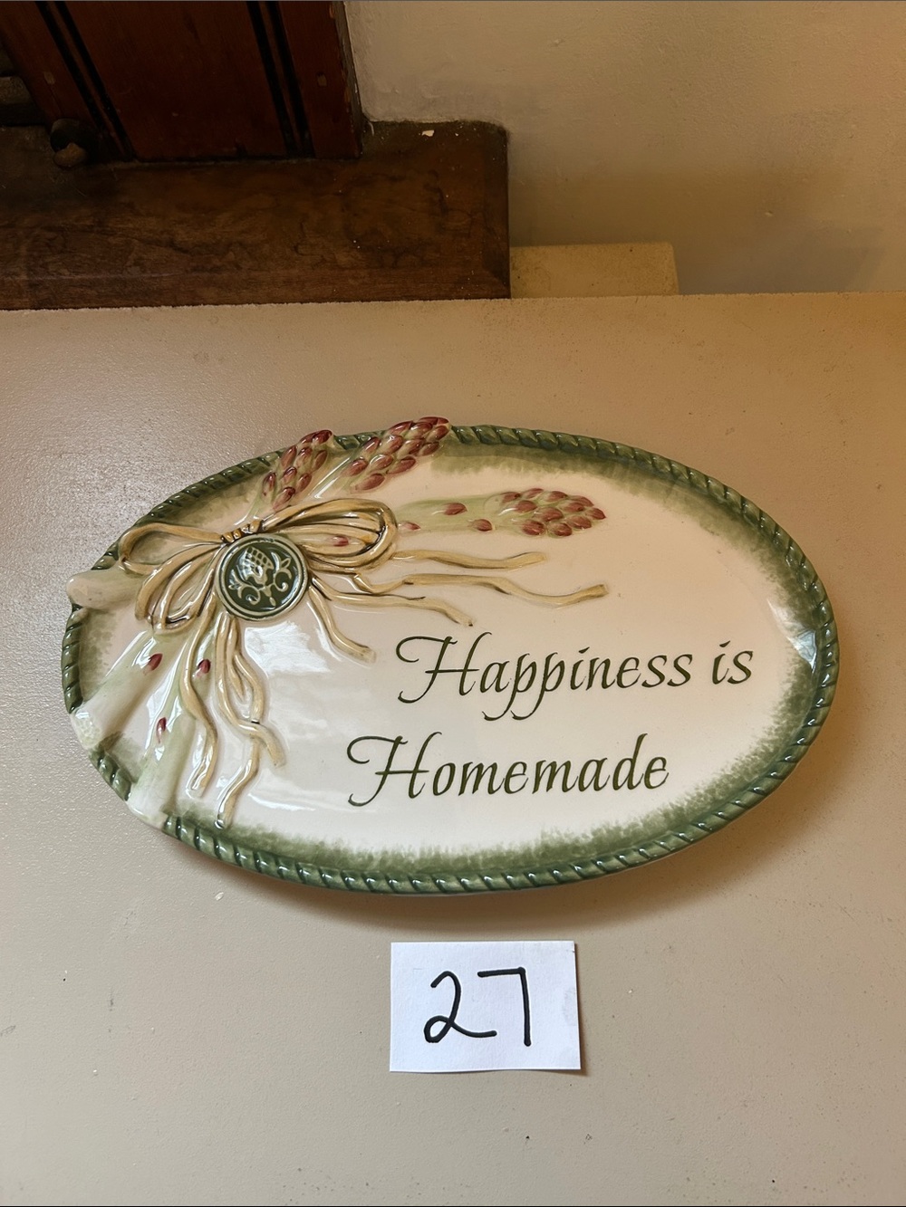 Fitz and Floyd Happiness Is Homemade serving platter EUC